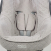 Grey stitched universal car seat cover