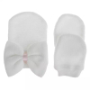 Newborn baby Anti Scratch Mittens Gloves White