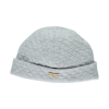 Quilted baby hat grey