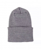 Newborn hat black and white striped
