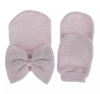 Newborn baby Anti Scratch Mittens Gloves White Pink