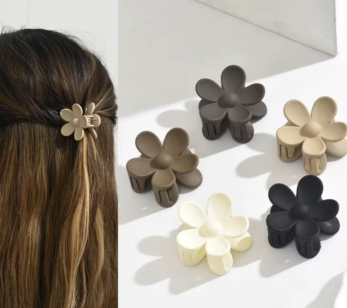 Earth flower clip set 6PC