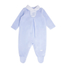 Classic blue Baby velour baby outfit
