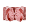 Stretch newborn bow headband old pink