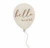 Hello world  balloon photo card