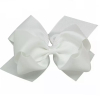 Large double bow hairclip white
