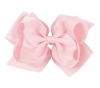 Large double bow hairclip pink