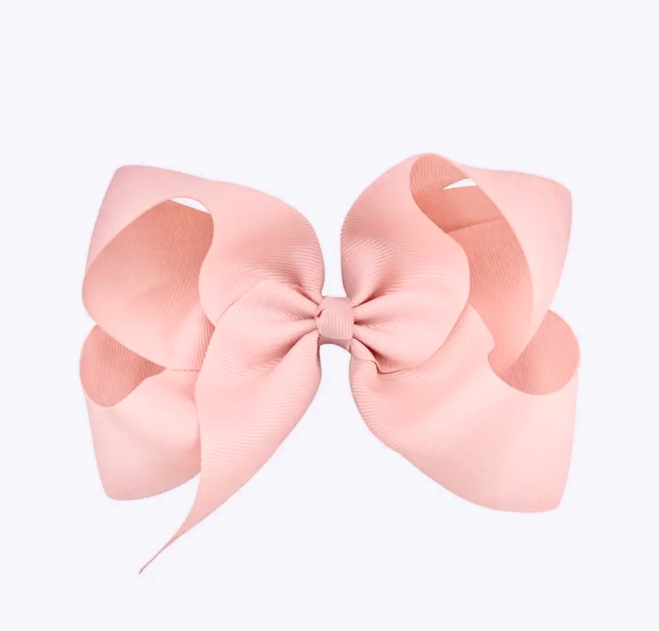 Peachy pink medium bow set 2PC